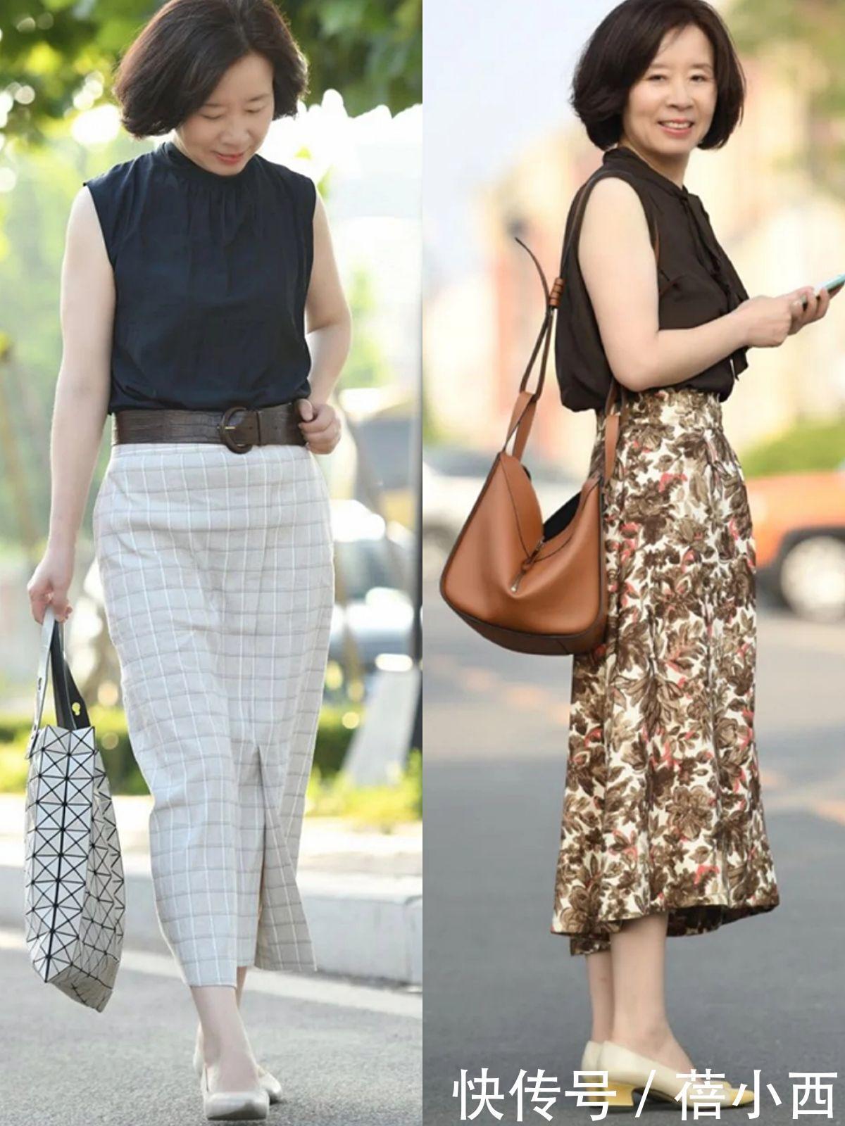 中年|五六十岁的中年女性,要多穿半身裙,毫不费劲地提升高级优雅感