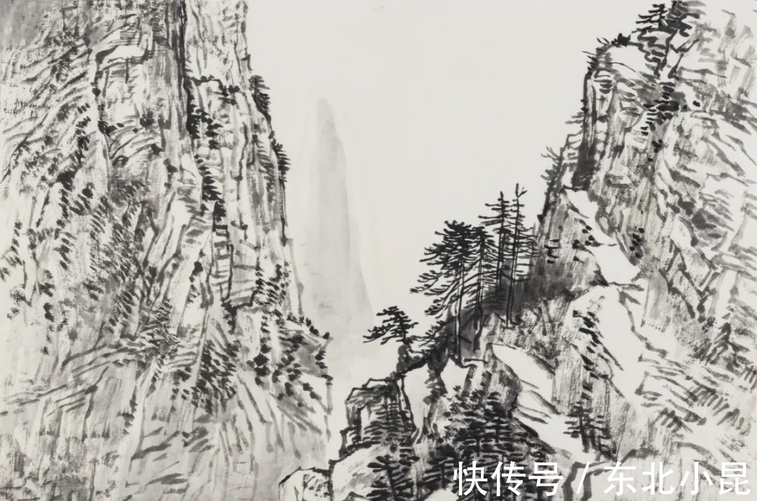 黄山#画山画水,山水画家王学辉黄山最新写生