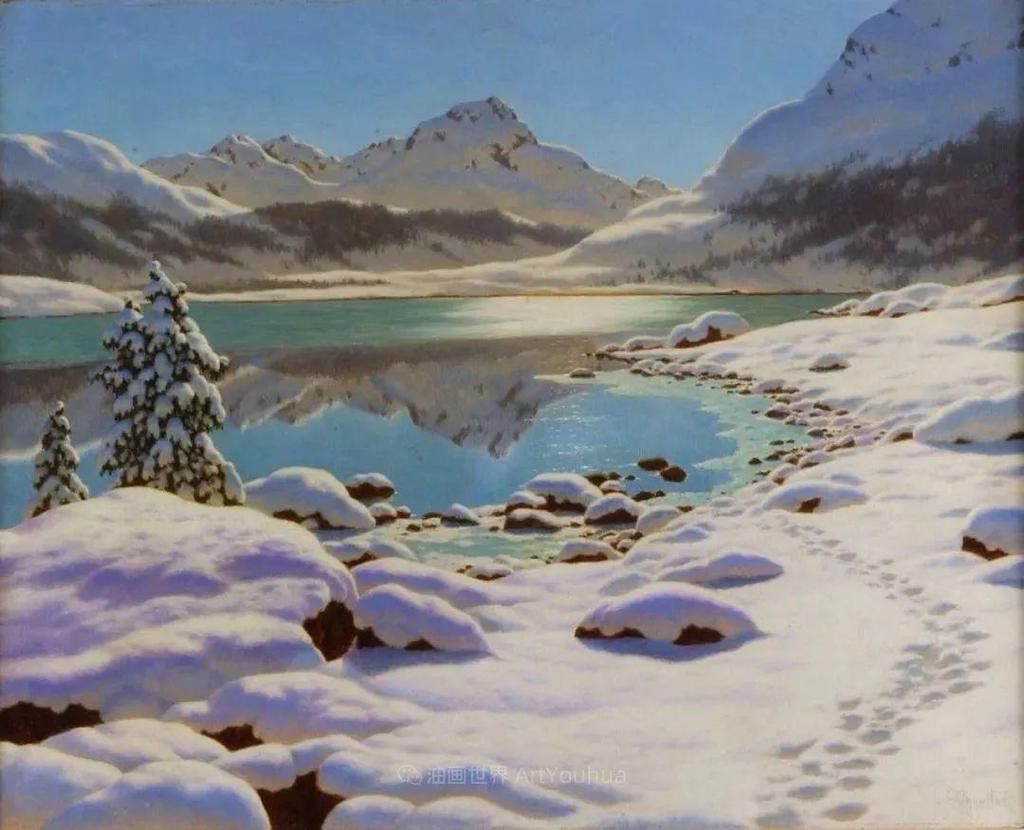 艺术家@这位俄罗斯画家,不愧为光与雪的大师!