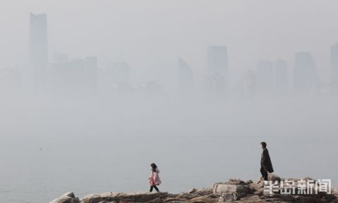 老年|雾入仙境!青岛现平流雾美景