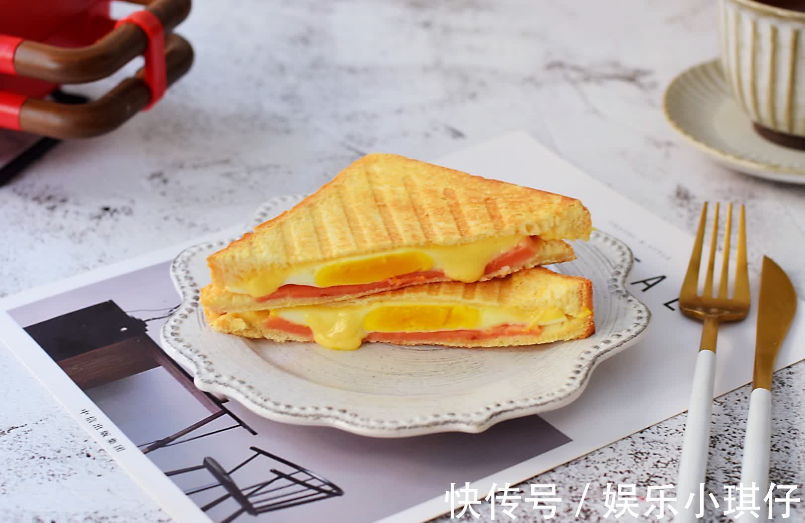 面包片|自制三明治，美味早餐食材，简单易学，满足一天上的能量