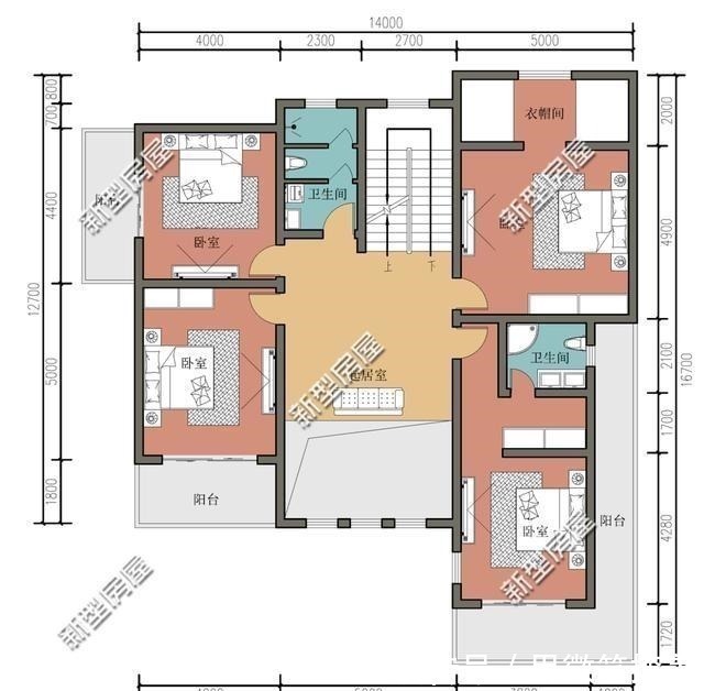 占地面积|农村别墅怎么盖才好看挑空客厅+套卧,这8套图纸25万起建!