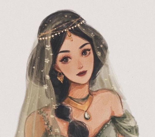 嫁衣|迪士尼公主的唯美嫁衣，艾莎女王高贵冷艳，爱洛的婚纱最特别