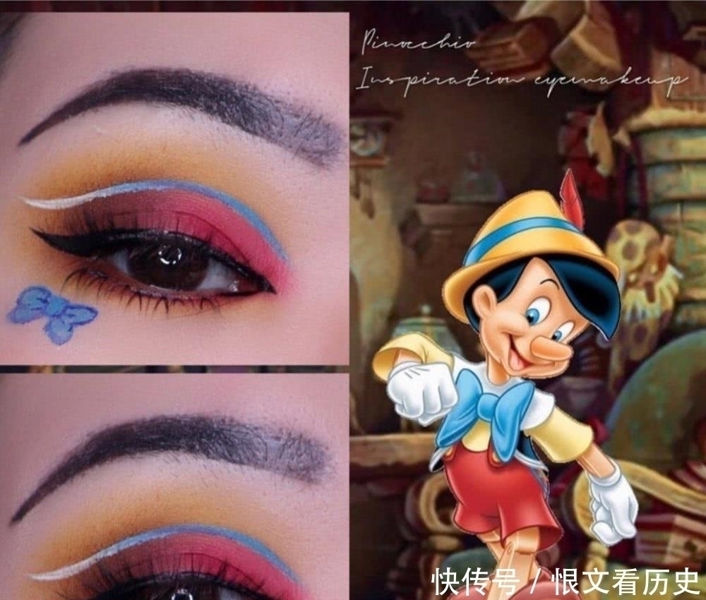 茉莉公主|又玩新花样,用眼妆COS迪士尼公主普通人画上也能变精致小公主