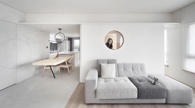 小户型|一家四口人的56㎡新家,小如鼠窝,1㎡都不敢浪费,教科书级装修