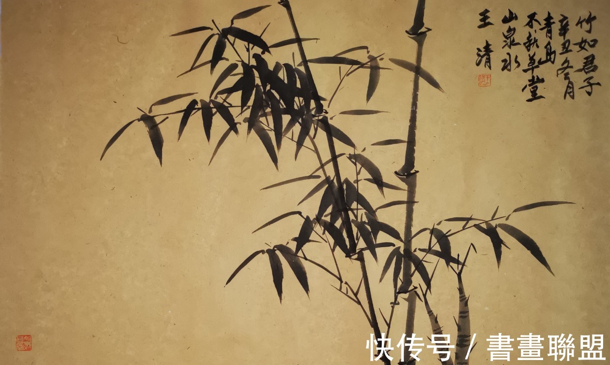 青岛开发区$心存雅逸 笔下清风——王清（山泉水）墨竹小品欣赏（一）