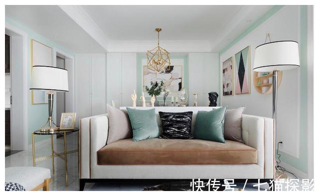 小空间|125㎡清新美式风,简单干净,素雅大气,超赞的设计!