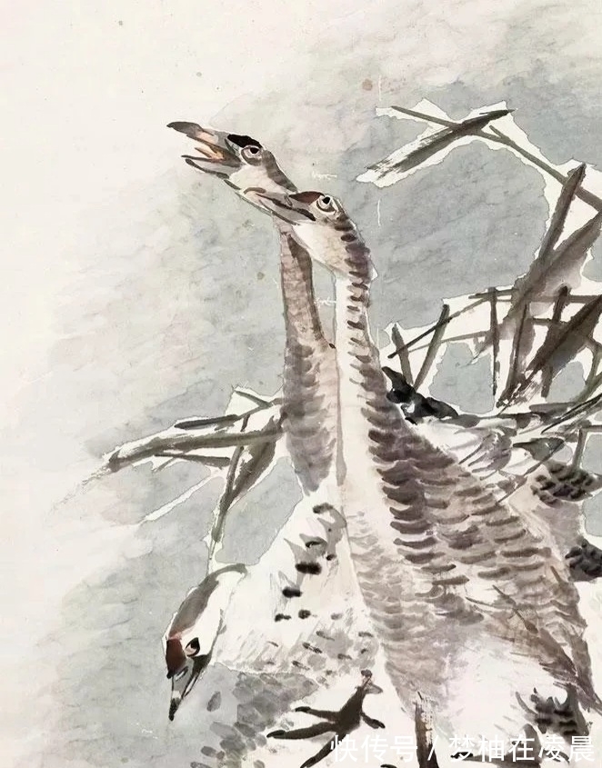 笔法&任伯年笔下的小写意鸟儿