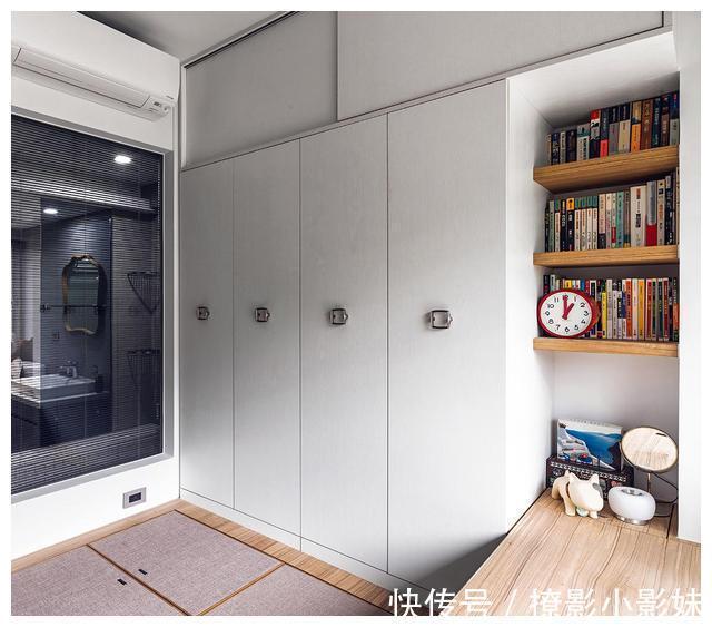 玄关|幸福退休生活!100㎡两人居,巧用45度斜角,打造开阔舒适的小家!