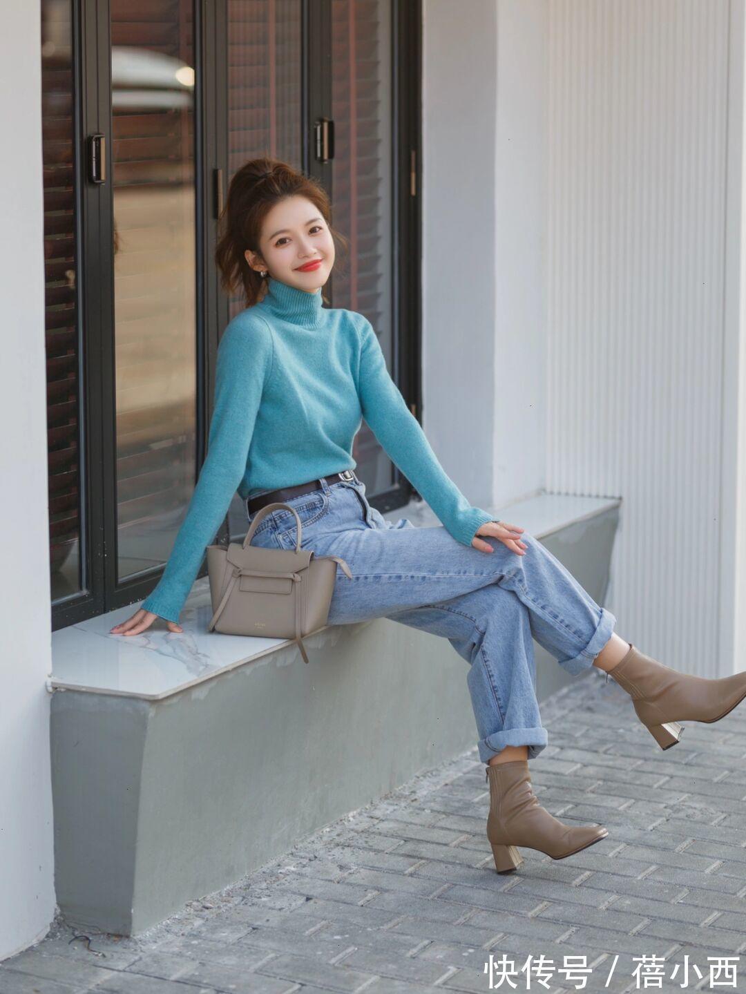 时髦精 冬季“毛衣”穿搭又卷土重来,想成为时髦精就这么穿,体面又时尚