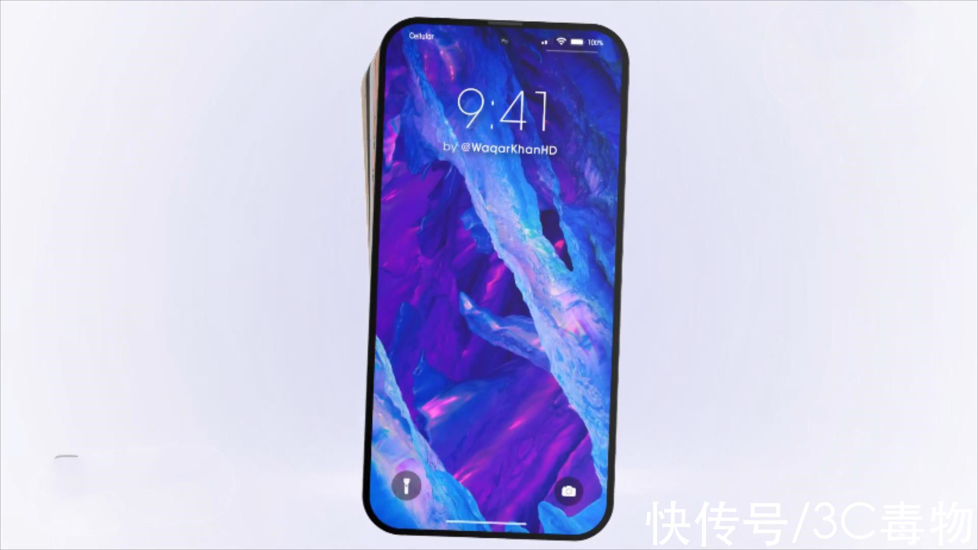 相机镜头|iPhone14ProMax渲染图：蓝宝石机身5000万相机，打孔屏让果粉迷恋