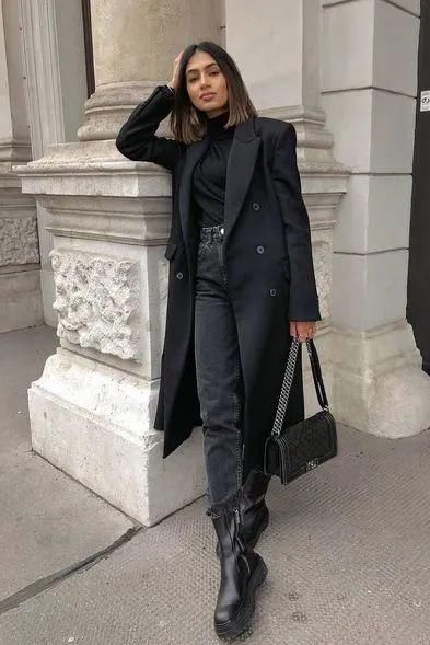  搭配大衣|你穿大衣+靴子的样子，真的时髦极了！
