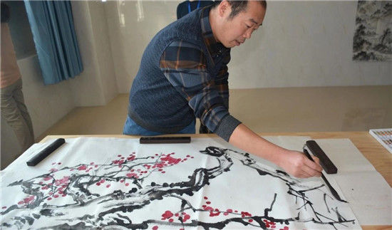  书画家们|走进书画世界 打造文化校园！安丘市第二中学举行书画名家进校园活动