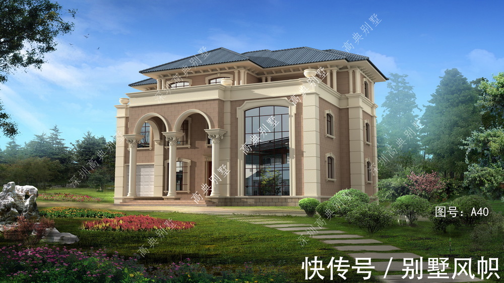 别墅|这款简欧别墅设计,建一栋来居住,看四季的好风景。