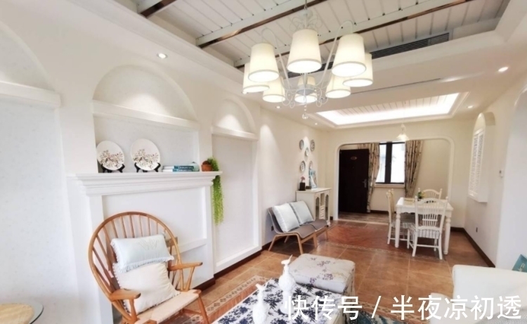 木地板|70㎡简约美式风格新房,小户型就得这么装,时尚大气又漂亮