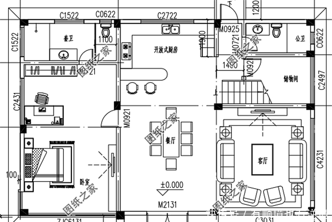 建筑|150平米左右二层别墅设计图,农村别墅这样建,城市楼房一样好看