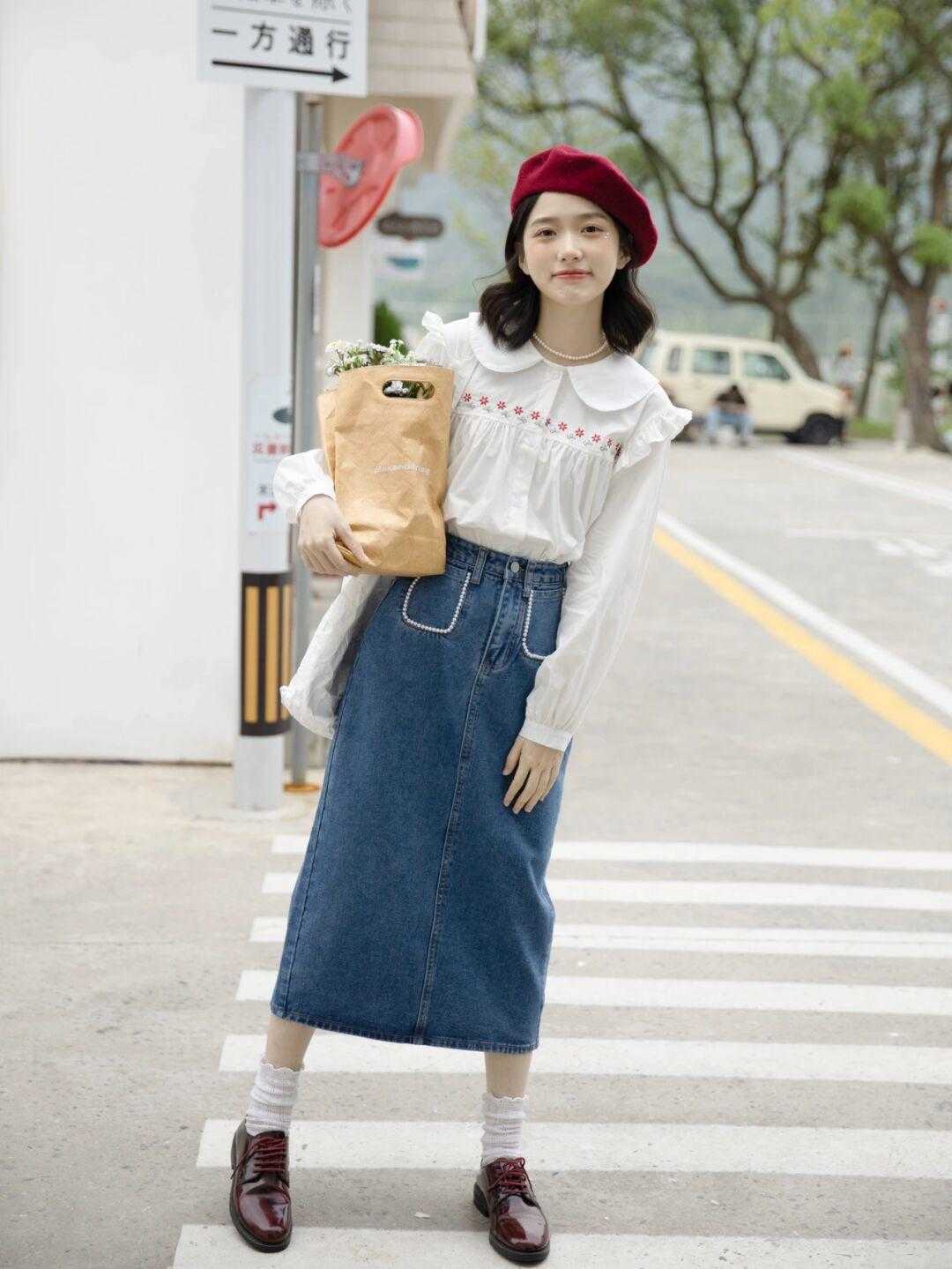 牛仔衬衫|别老穿烂大街的牛仔衬衫了,早春选择这“三款”,精致又洋气