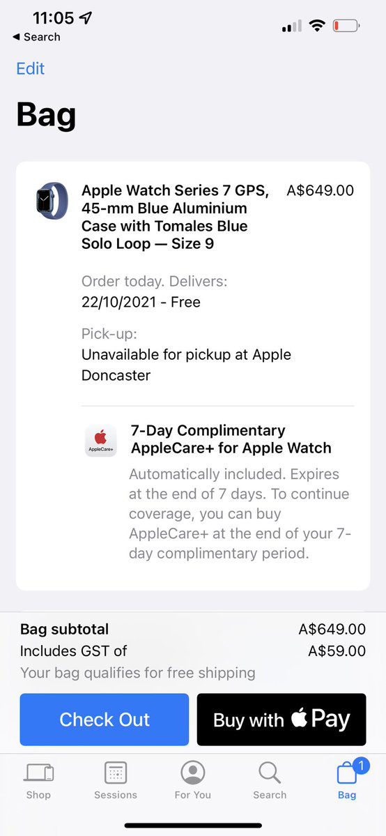 苹果公司|苹果澳大利亚买iPhone 13新品，赠送7天AppleCare+