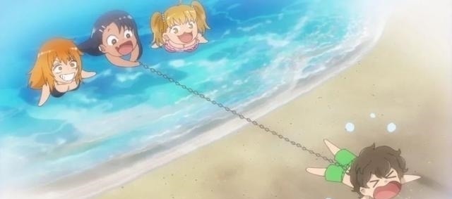 前辈也能成为救世主呢!长瀞同学的泳装