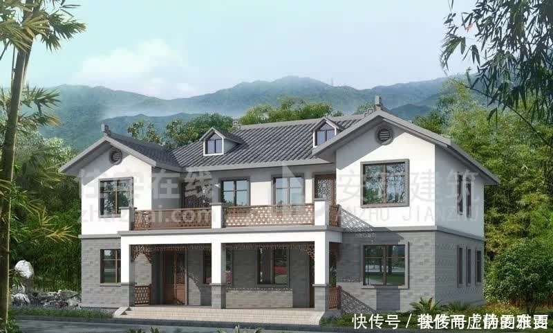 农村别墅|两套双拼农村别墅,造价35万左右,20年后也不会过时的款式