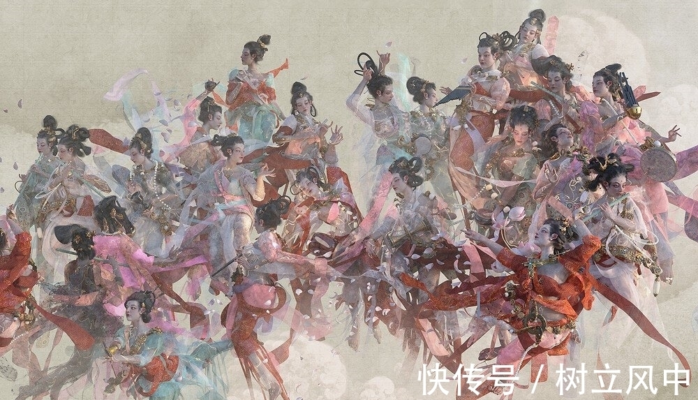 河南卫视!美轮美奂,国画原来还可以这样画,网友:这才是国画应该有的样子