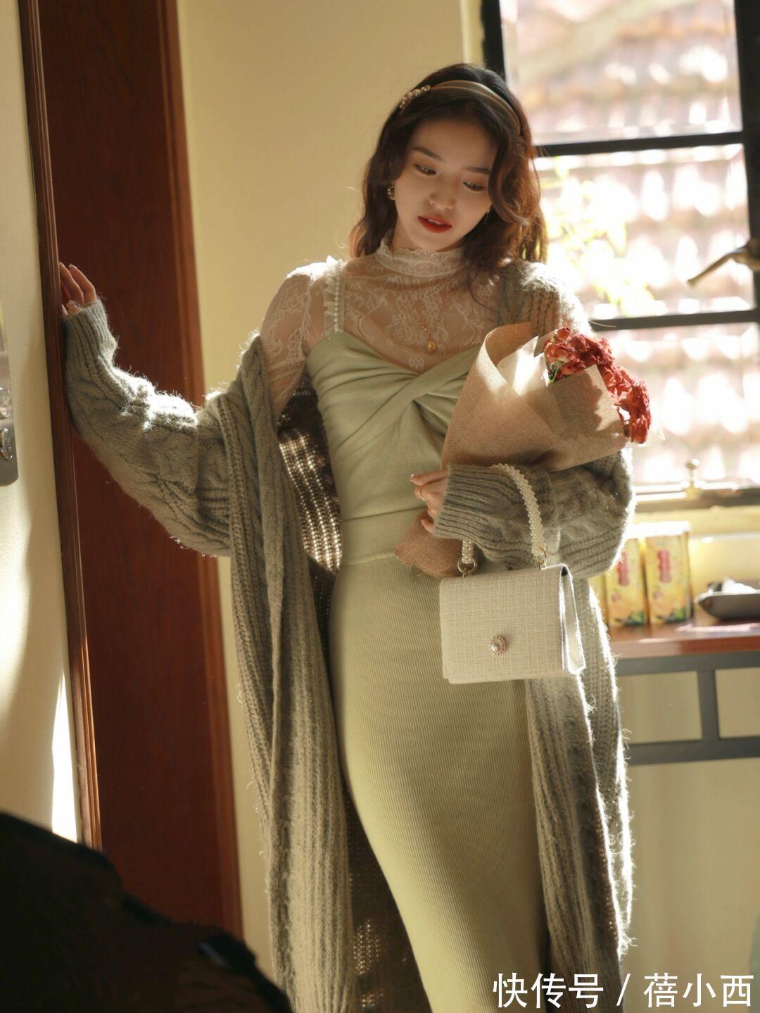 版型 “毛衣开衫”永不过时,选对款式就能成为女神,单穿、叠穿都好看