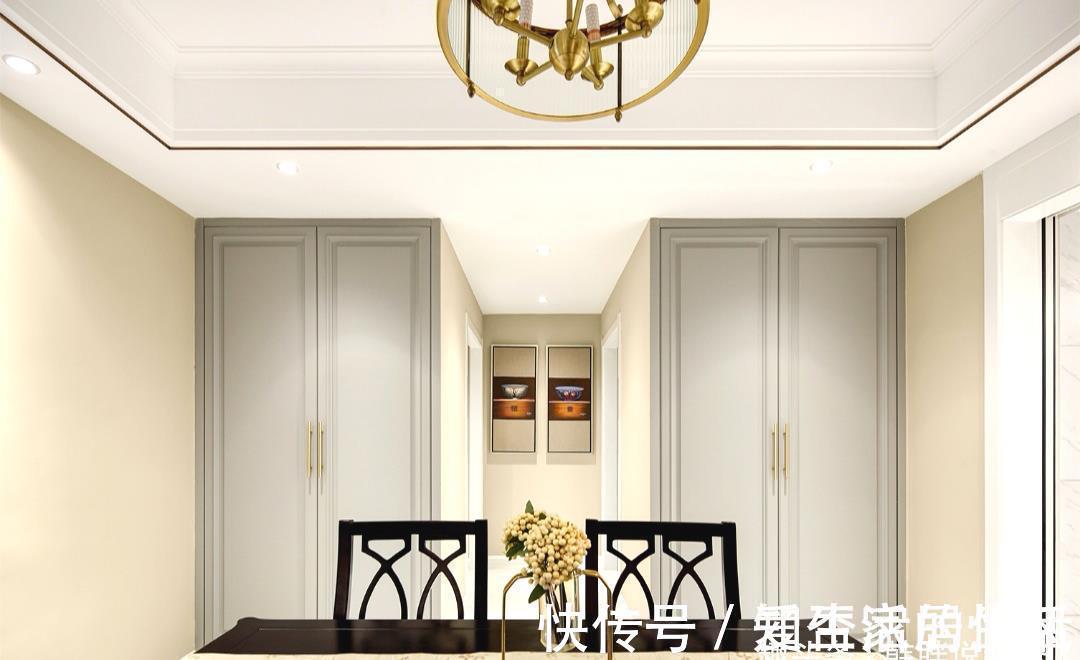 天花板|砸40万装修130㎡新房,中岛台设计是亮点,最爱三段式卫生间