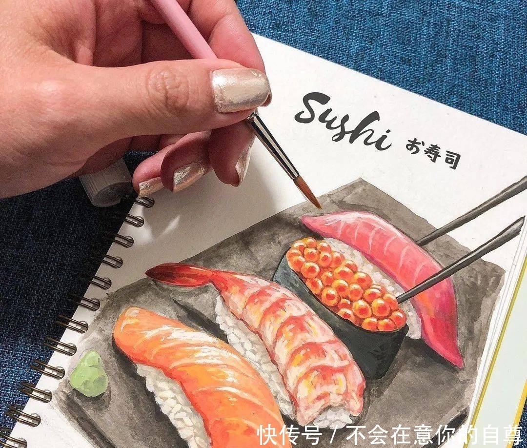  赶紧|好爱这种日系的手绘风格，小姐姐教你画美食，赶紧收藏吧！