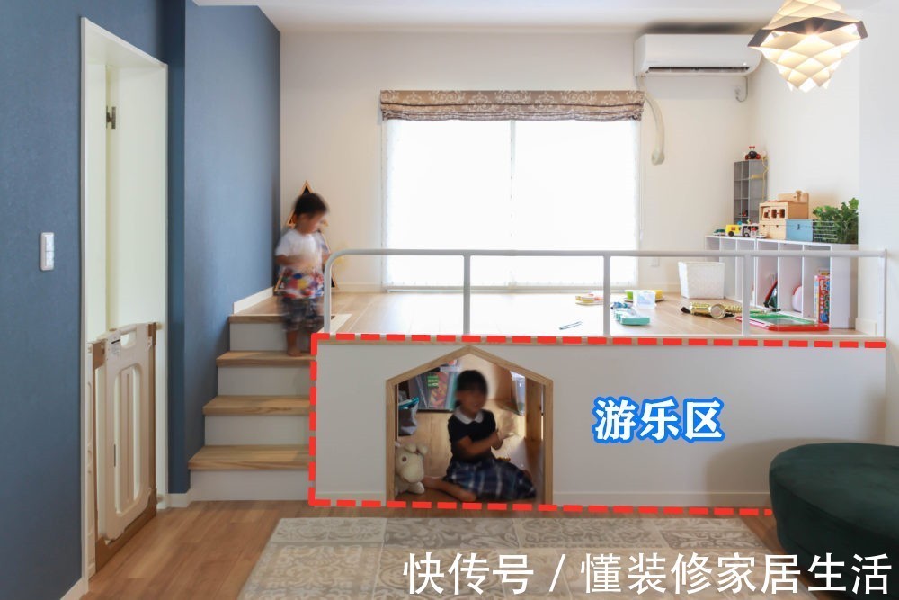 书房|见识到了最强装修,儿童床抬高睡上铺,下面留空装衣帽间和书房