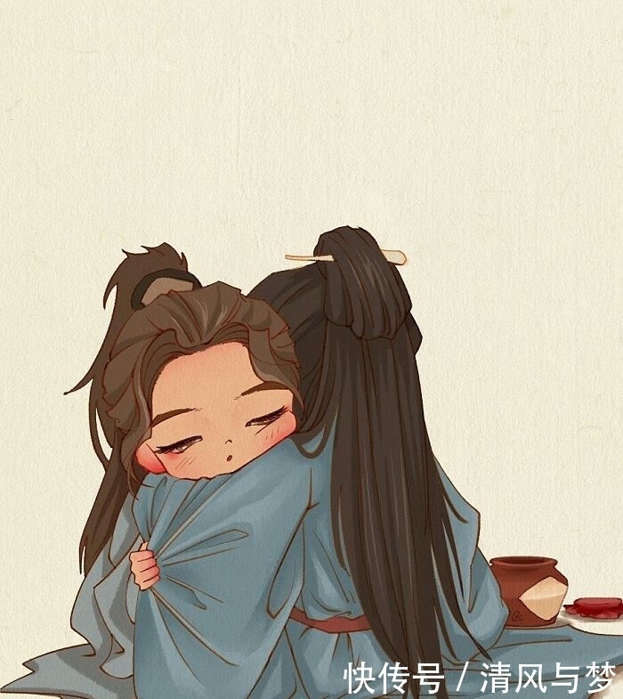 当《山河令》中的周子舒温客行变成迷你版的漫画，20年一遇的呆萌