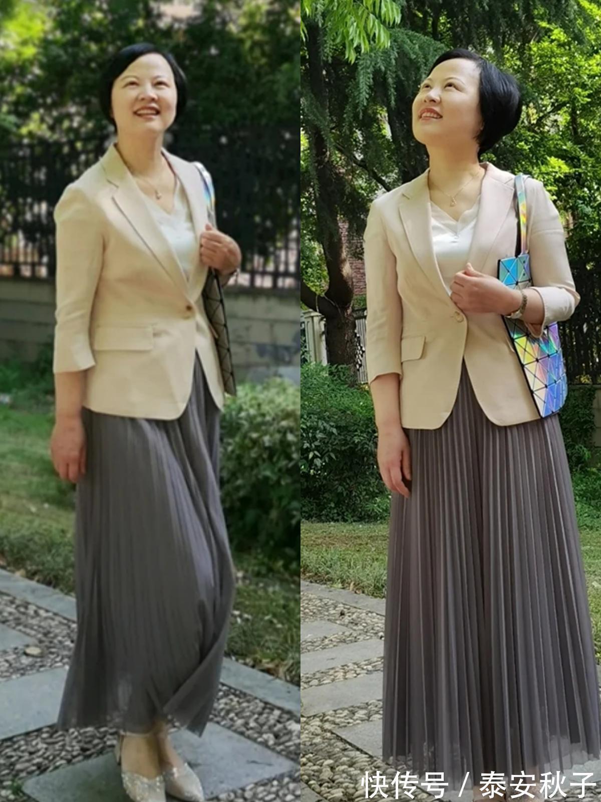 姐姐|不年轻,身材也不出众!60+姐姐把普通款穿出了高级感:真的很美