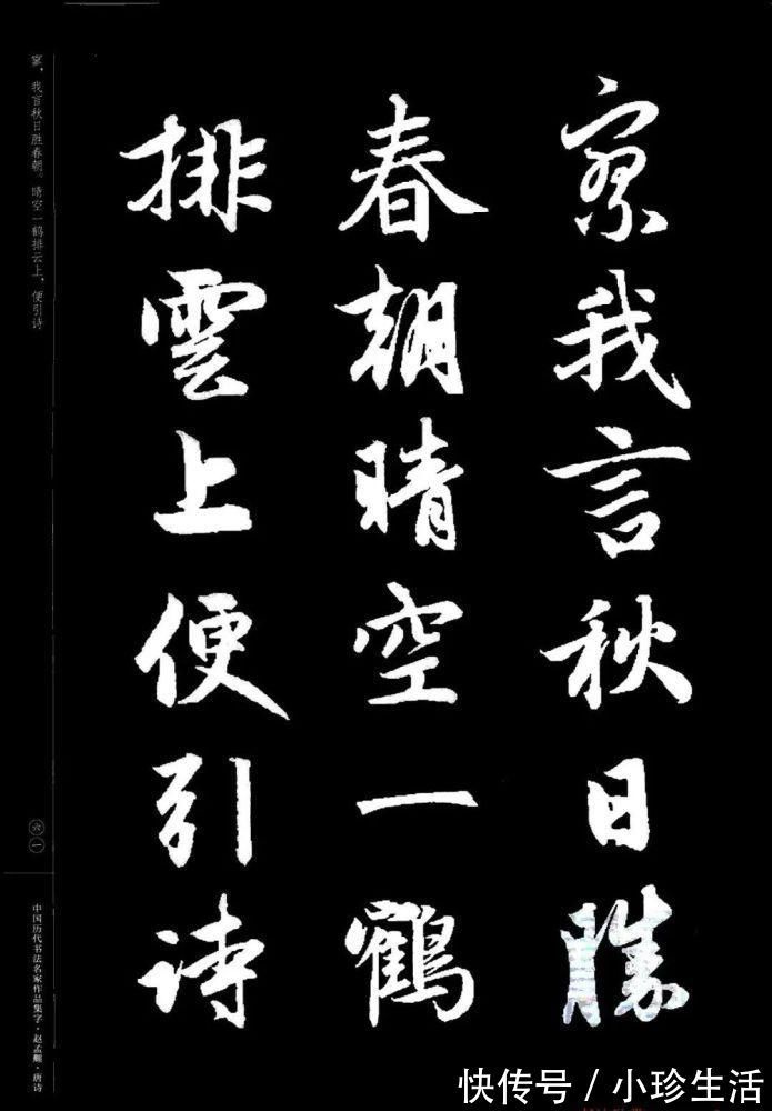 弗精|赵孟頫书法集字《唐诗》!学书在玩味古人法帖,悉知其用笔之意,乃为有益!