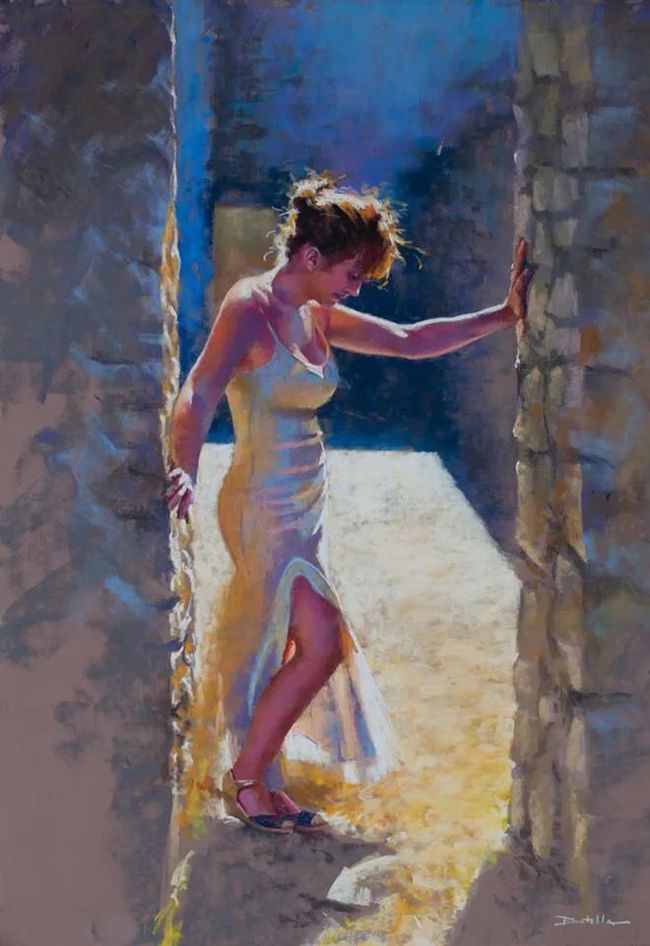 艺术学院$法国女画家:魅力独特的色粉味道