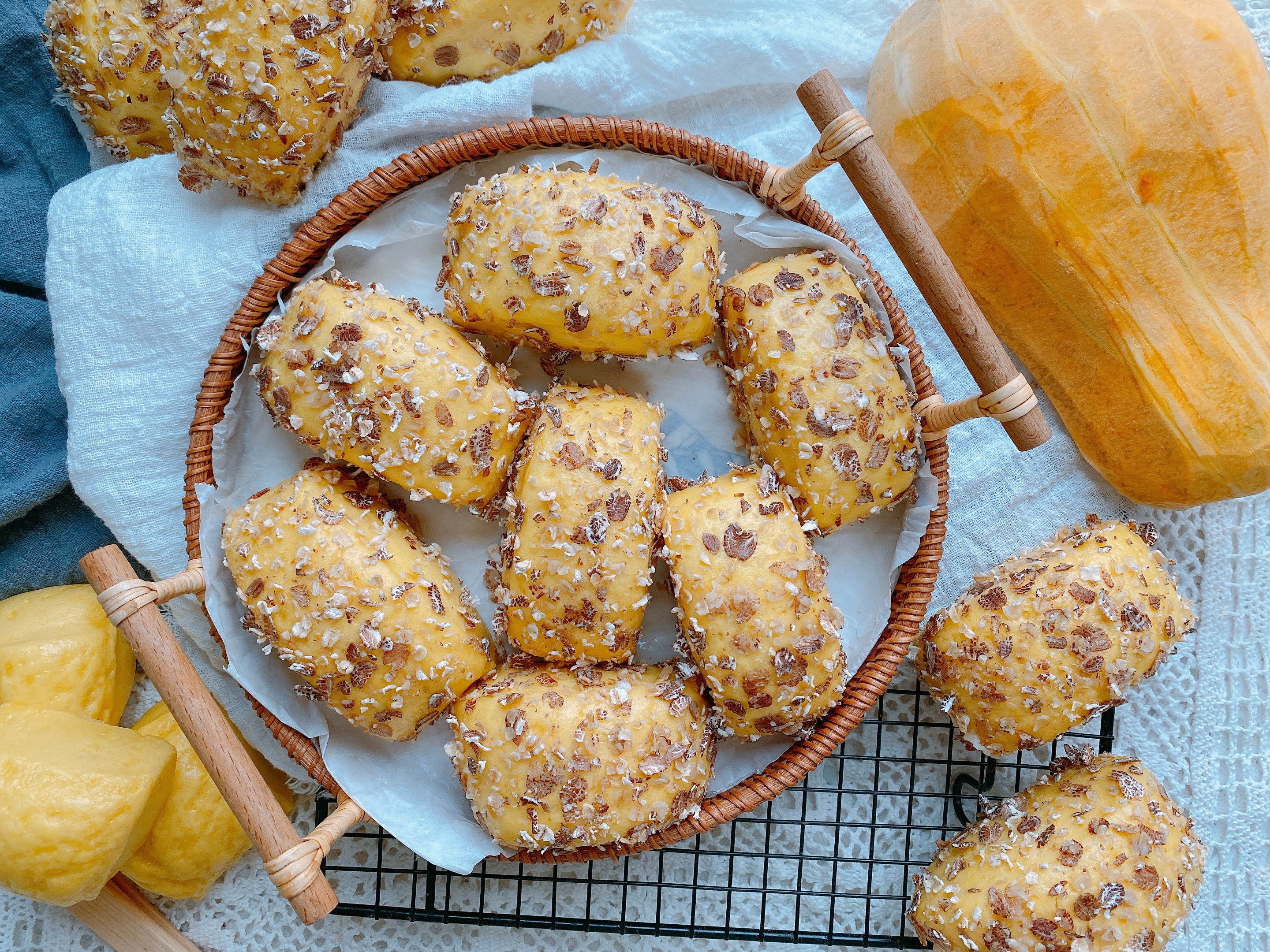 南瓜和燕麦搭配,无水无油好吃易消化,老少皆宜,减肥朋友的福音!