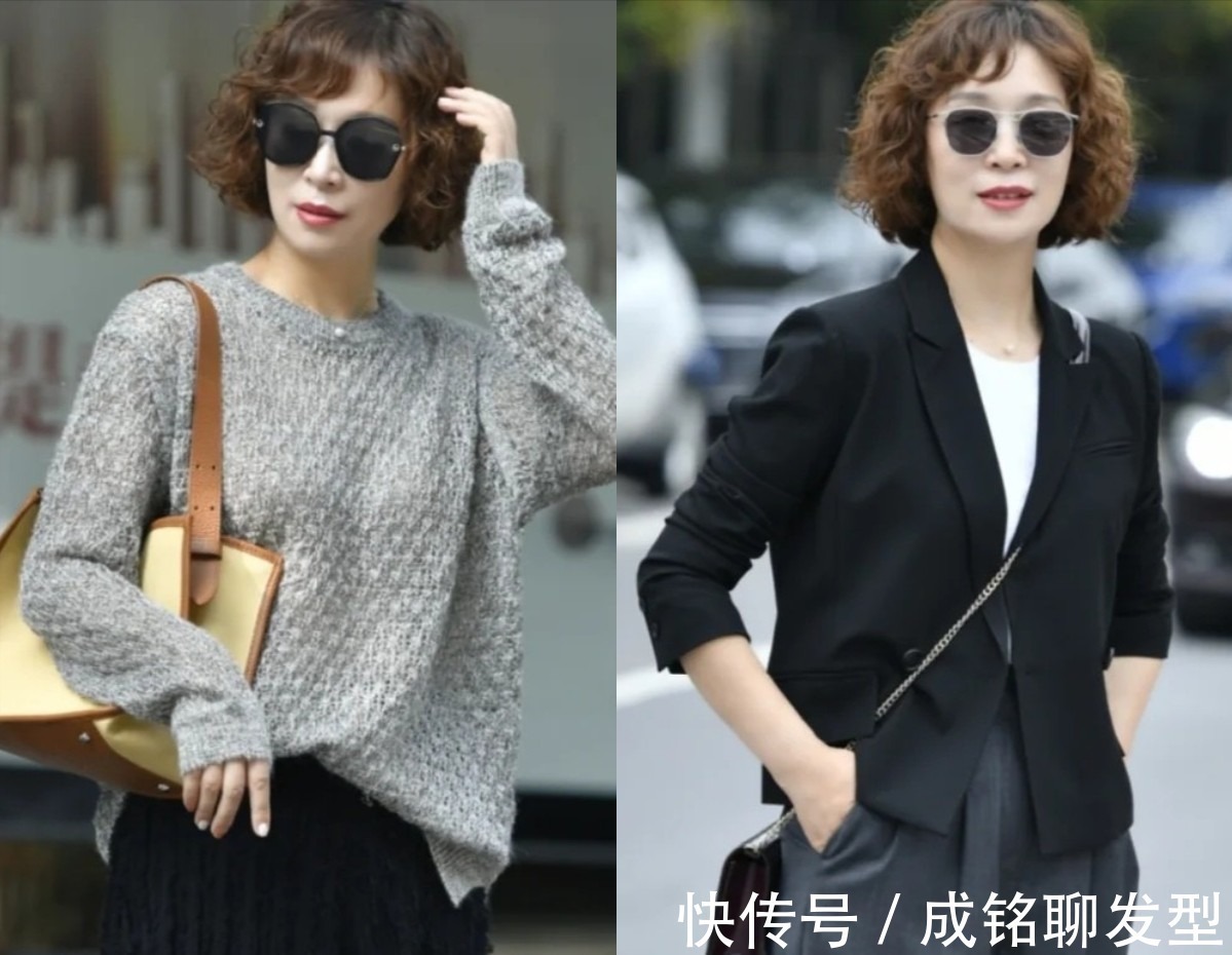 长卷发 女人过了五十岁千万别选错发型,尤其是这三款发型,显老又没气质