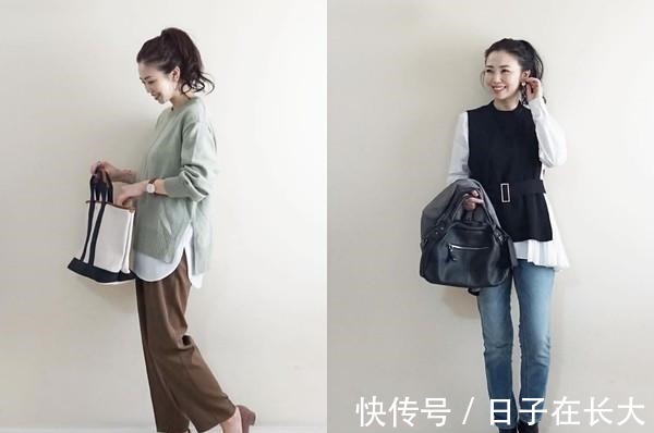 显高显瘦 小个子女生别只会“塞衣角”,学日系搭配这样穿,显高显瘦很简单!