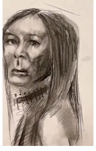 邓子琪&美术生以邓紫棋为题!低分VS高分差距大,网友:邓紫棋看了想报警