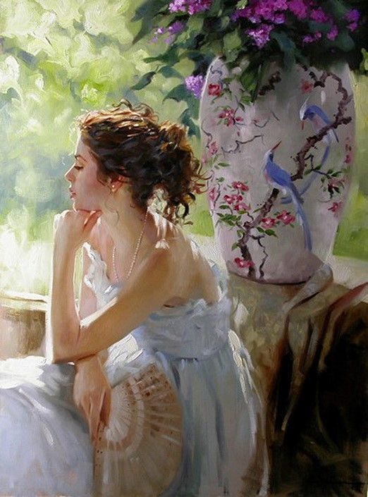 丹尼尔·夫·捷哈兹&美国艺术家丹尼尔·夫·捷哈兹油画中令人怦然心动的美人