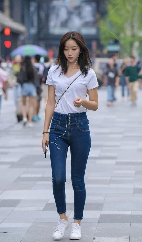 小姑娘|低腰裤和水印衬衣，小姑娘这样穿，轻松做小腰裤