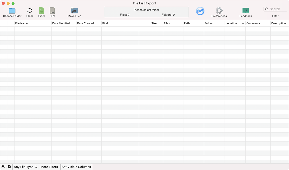 File List Export For Mac v2.9.1文件列表导出