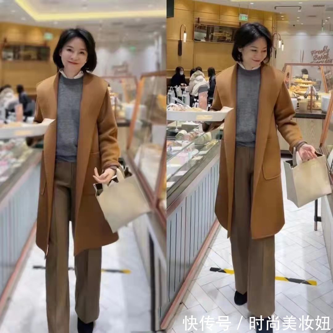 洋气 50岁女人冬季“大衣”就这么穿,不露脖子不露腿,保暖洋气又高级
