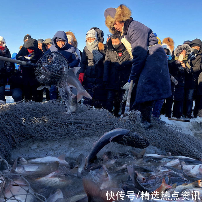 旅游节|查干湖冬捕大网下水迎一网万斤“开门红”