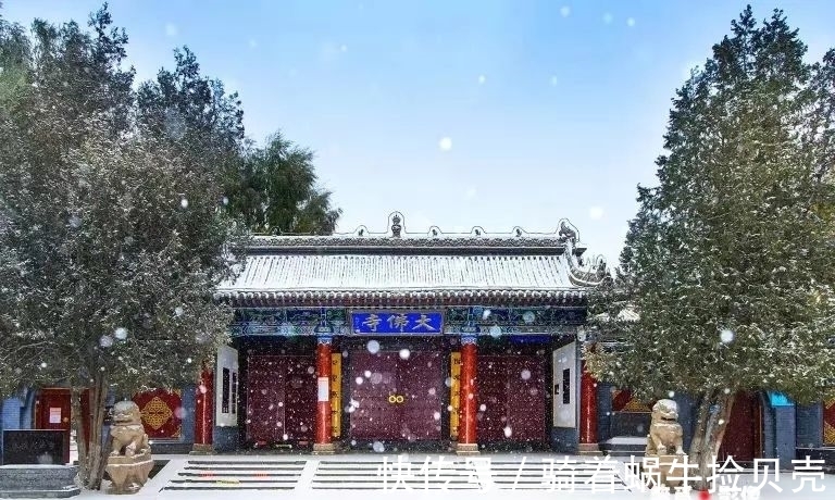 青雾#雪落甘州,诗意雪景美如水墨画!