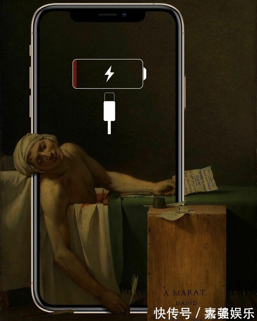 wada#古典油画里加了一个智能手机:几百年的代沟一下子消失了……