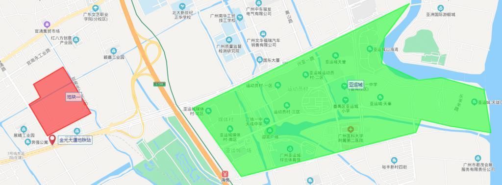工业用地改住宅用地 番禺亚运城新增宅地离地铁仅百米！