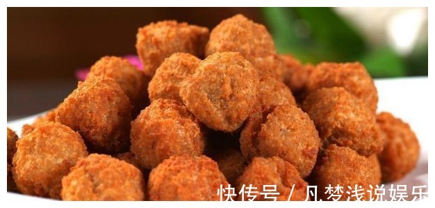 肉丸|炸小肉丸时加上“糯米”,出锅后肉丸弹牙筋道,香气四溢