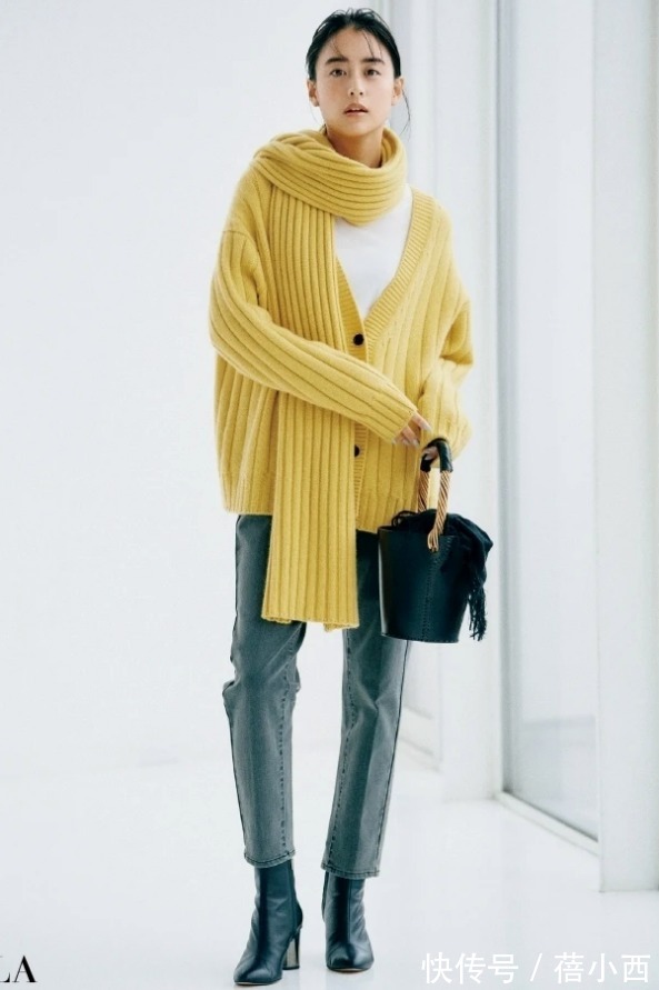 开叉裤|让人一眼就沦陷的早春毛衣穿搭,复古时髦还优雅,重新定位高级感