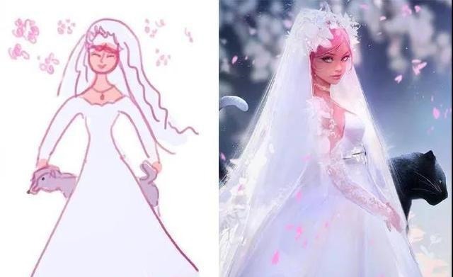 画师$儿子重新绘制妈妈的画,每一幅都是精品,这就是画渣和大神的区别!