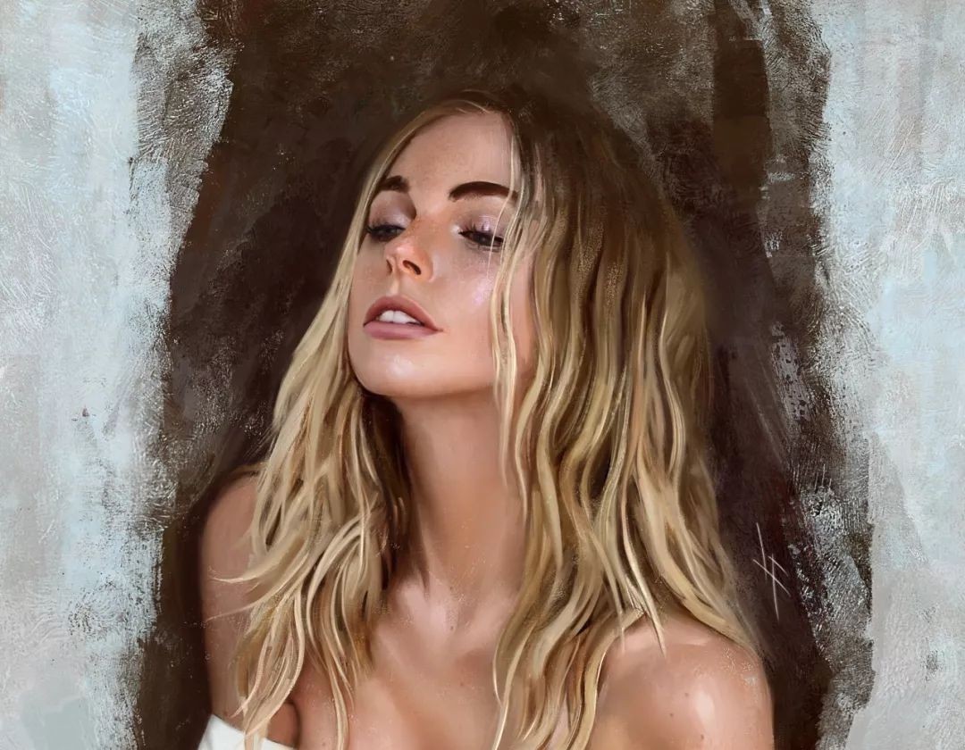 暗部$这三位艺术家的画中女子,楚楚动人,美若天仙