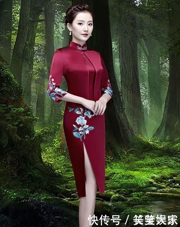 要是旗袍两边不开叉，结果一定是这样尴尬